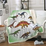 Cobertor De Dinossauro Lança Padrão De Dinossauro Jurássico Macio E Quente