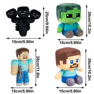 Minecraft Nova Coolie com medo de Steve jogo em torno de pelúcia