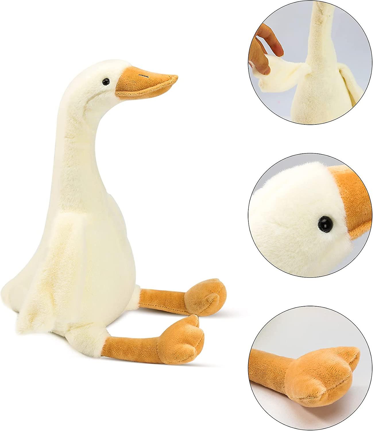 15.7 Swan Stuffed Animal, Soft Smooth Goose Pelúcia Stuff Toy