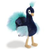 Pavão De Pelúcia Macio De 28cm Com Cauda Colorida - Gif De Brinquedo Fofinho
