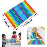 Big Pop Game Board Toy, Brinquedo Sensorial, Super Grande Bolha Rainbo