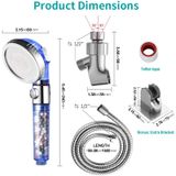 Chuveiro Com Contas De Filtro 3 Modos Com Interruptor Azul