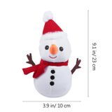 Adorável Boneco De Neve Recheado Natal Pelúcia Brinquedo Decoração Para