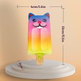 2-pack Picolé Gato Plasticina Brinquedo Squeeze Set Kawaii Slow R