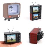 01:12 Dollhouse Vintage Old Style Miniatura Televisão Tv Wit