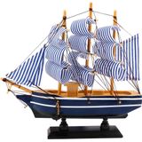 Decoração De Modelo De Veleiro, Decoração Náutica De Barco À Vela De Madeira 7 “x 8 Modelo Navio Para Festa Temática Do Oceano E Decoração