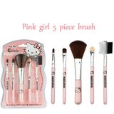 Novo Hello Kitty Cinco Pacote Pincel De Maquiagem Rosa Pincel De Maquiagem Lun