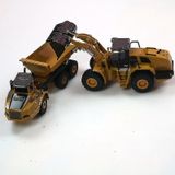 1:50 Dump Truck Escavadeira Wheel Loader Diecast Metal Modelo