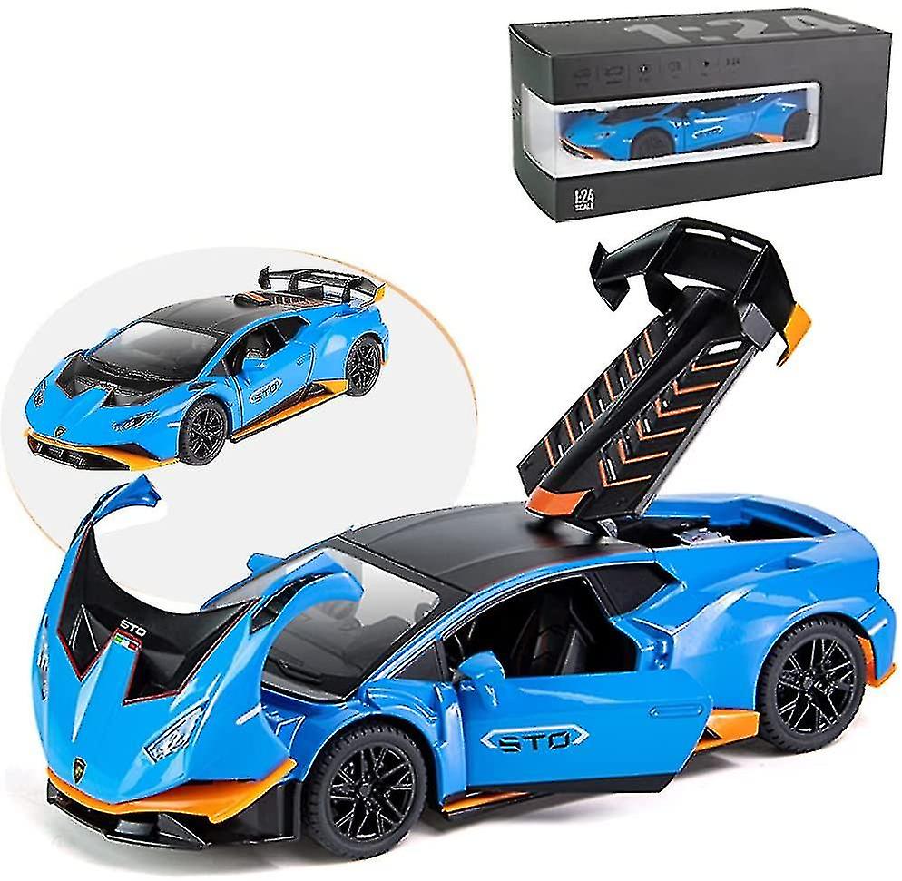 01:24 Liga Die Casting Car Modelo Para Lamborghini Huracan Sto