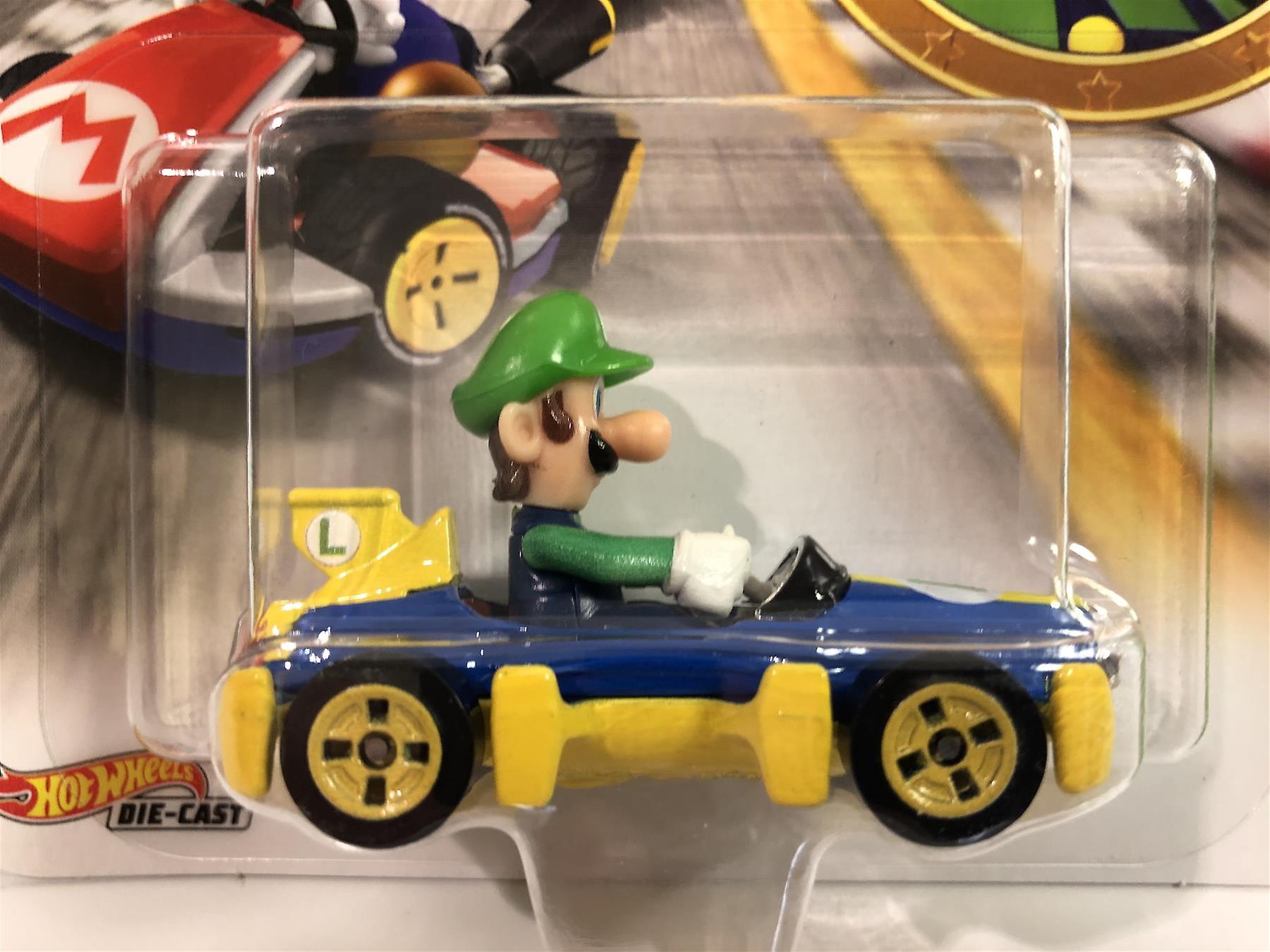 Hot Wheels Mario Kart Luigi Mach 8 Gbg27 Novo