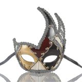 Máscara Masculina Máscara Vintage Veneziana Xadrez Musical Par