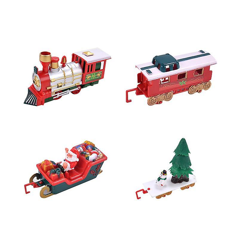 Ferroviário carro clássico papai noel trem brinquedo conjunto