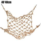 Brinquedos De Pássaros M 40* 40cm Pássaros Pet Papagaio Escalada Rede Pendurada Corda Balanço Malha Gaiola Arara Escada Brinquedos