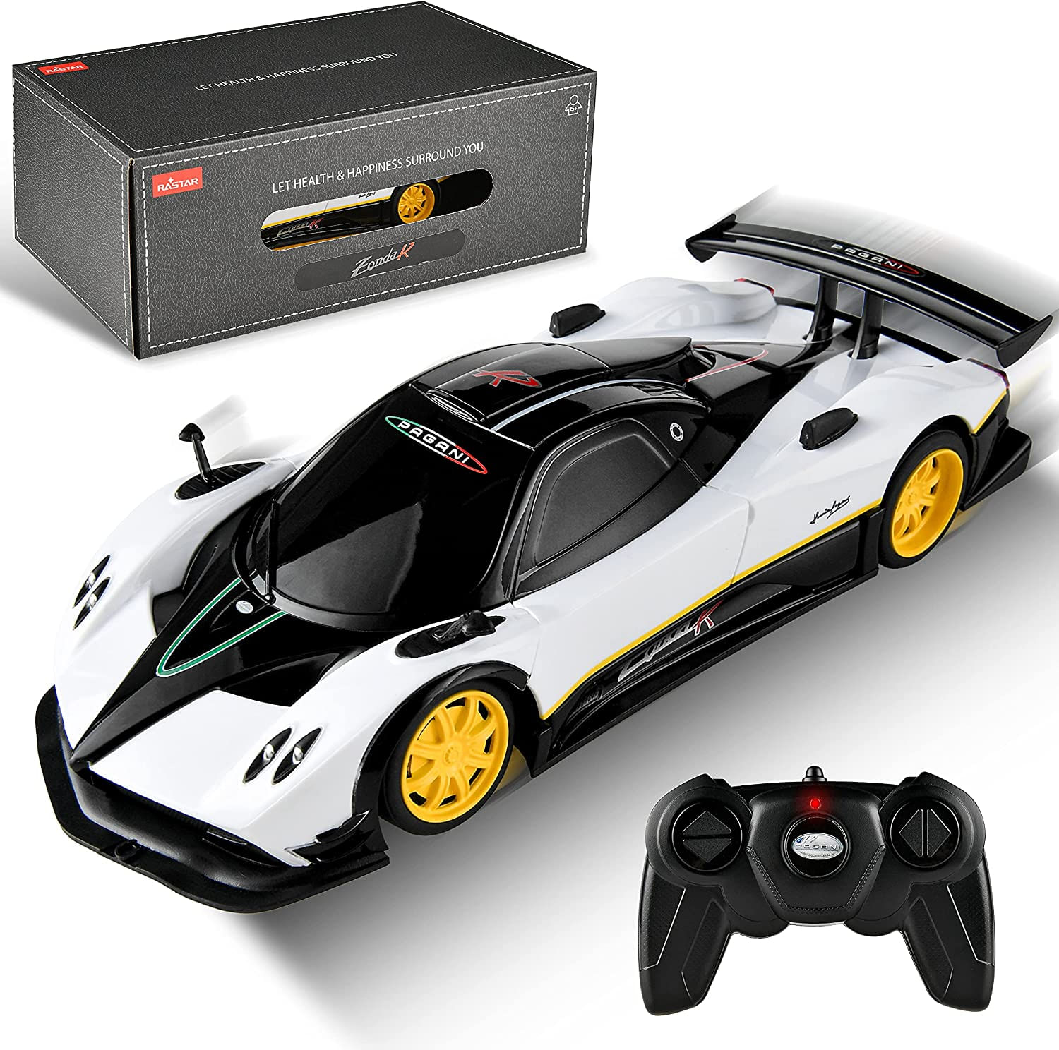 Carro Com Controle Remoto - Modelo De Carro De Brinquedo Elétrico De Corrida Esportiva Pagani Zonda R Escala 1:24, Série De Carros Rc Licen