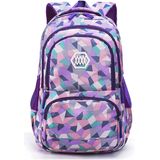 Mochila Geométrica, De Folha Ou Galáxia Para Meninas-meninos Bolsa De Ensino Médio Bolsas Elementares