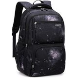 Mochila Preta Galaxy Para Meninos Mochila Do Ensino Médio Bolsa Elementar