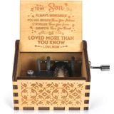 Caixa De Música U R My Sunshine Com Manivela Gravada Com Manivela, Presente Antigo Vintage Personalizável Para Meu Filho Da Mãe
