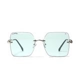 Óculos De Sol Inlaid Diamond Inlaid Shades Retro Fashion Rhines