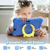 Tablet Infantil de 7 Polegadas, Quad Core Android 11, 2 GB de RAM, 32 GB de ROM, Wi-Fi, Câmera Dupla, K7 Pro Azul Claro