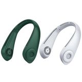 Mini Mini Ventilador Usb Portátil Usb Recarregável Neckband Fan Whi