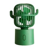 Ventilador De Mesa Recarregável Usb Verde (tamanho Único)