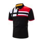 Casual Fashion Manga Curta Masculina T-shirt S
