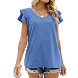 Casual Fashion Mulher Manga Curta T-shirt S