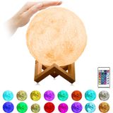 3d Moon Lamp Night Light Touch Controle Remoto Para N