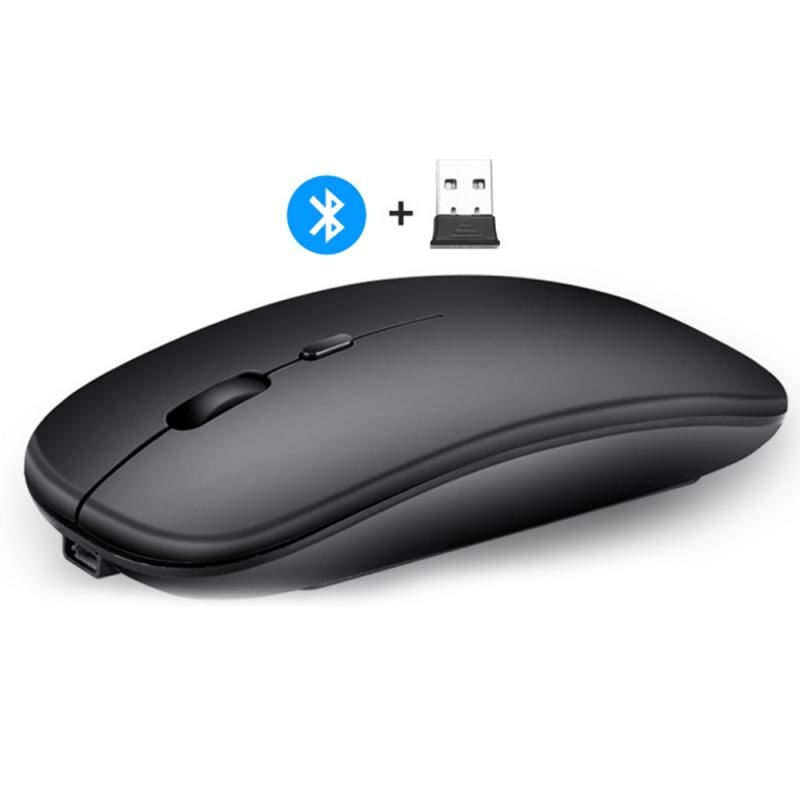 Comb Mouse Recarregável Sem Fio Bluetooth Silent Dual Mode