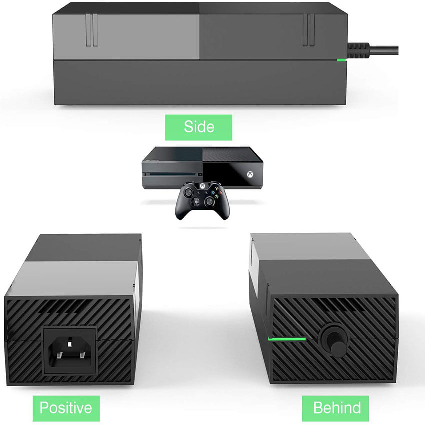 Cabo De Alimentação Portátil Para Xbox One, Cabo Adaptado