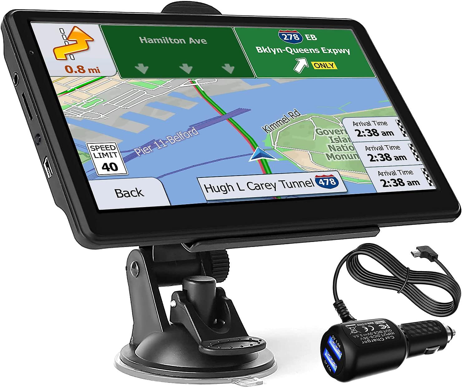 Navegação Gps De Carro/caminhão, Mapa 2022 7 Polegadas Touch Screen 8g