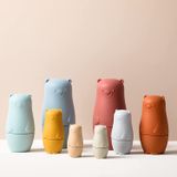 8 Peças De Silicone Bonecas Aninhamento Russo Matryoshka Doll Mont