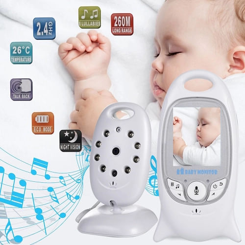 Vídeo Baby Monitor Câmera Wifi Sem Fio 2 Polegadas Display Lcd Two Way Audio Talk