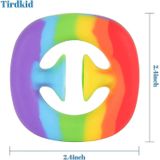 2pcs Snapper Fidget Toy Pop Stress Alívio Fingertip Toys Fi