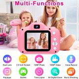 Brinquedos Para Meninas De Idade 3-8, Crianças Selfie Câmera 12mp Vídeo Camcor