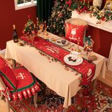 Mesa De Natal À Prova D&#39;água De Algodão E Linho E À Prova De Óleo