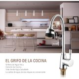 Torneira De Lava-louças De Pescoço Flexível Cromada Única