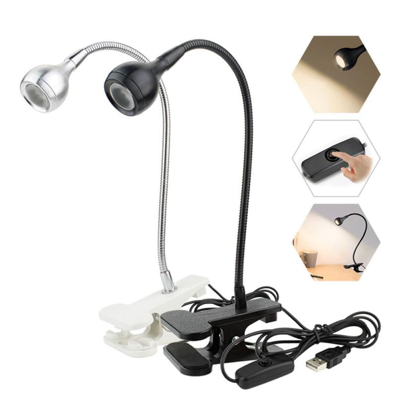 Lâmpada De Mesa Led Clip-on Para Aprendizagem De Estudo