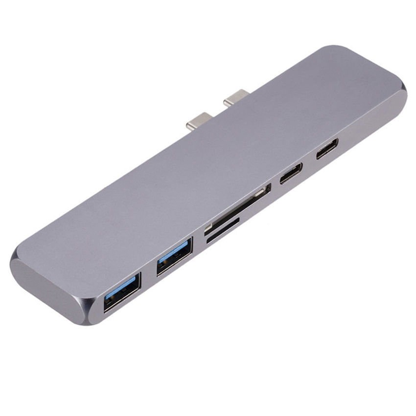 7em1 Usb-c Hub Multiport Adaptador De Leitor De Cartão D