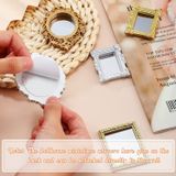 5 Peças Miniatura Dollhouse Espelho Europeu Frame Mirror Do
