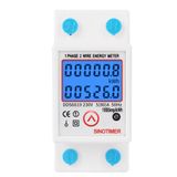 Digital Din Rail Zero Kwh Medidor De Energia Meter Con