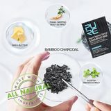 Anti-cinza Cabelo Branco Bambu Carvão Desintoxicação Shampoo Bar