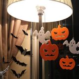 120 Pcs 8 Estilos Decorações De Halloween Morcegos Decoração De Parede, Vint