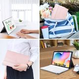 Tablet Case de Teclado Tab S6 Lite 10.4 Polegadas (SM-P610/P615, 2020), Lachesis Business Leather Folio Cover com Mag Destacável