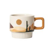 Canecas De Cerâmica Vintage De 320ml, Copos De Água, Copos De Café Da Manhã, Puxão