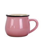 Caneca De Cerâmica Criativa De 350ml, Caneca De Design Simples, Barriga Grande