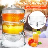 Dispensador De Bebidas Limonada Suco De Bebida Fria 2 Camadas 3,5
