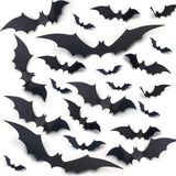 Halloween Bats Wall Decalques 77pcs Bat Wall Adesivos Halloween