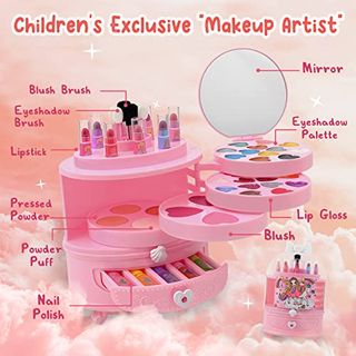 Kit de Maquiagem Infantil Lavável da Barbie para Crianças a Partir