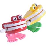 Dentes Andando Brinquedos 7pcs, Wind-up Dentes Tagarelas Sorriso Smal